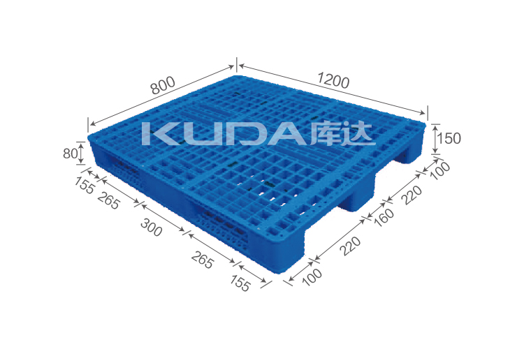 1208D WGCZ PLASTIC PALLET（BUILT-IN STEEL TUBE）