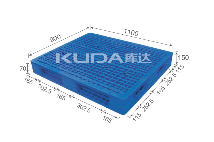 1109A WGSM PLASTIC PALLET（BUILT-IN STEEL TUBE）