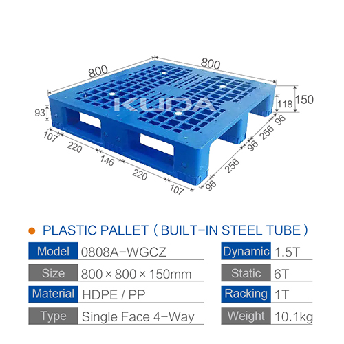 0808A-WGCZ PLASTIC PALLT(BUILT-IN STEEL TUBE)