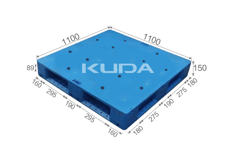 1111F-PBTZ PLASTIC PALLET（BUILT-IN STEEL TUBE）