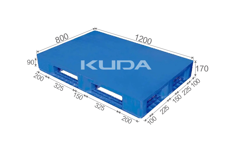 1208B-PBTZ PLASTIC PALLET（BUILT-IN STEEL TUBE）