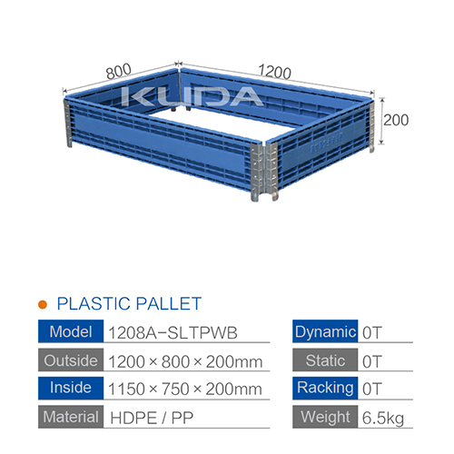 1208A-SLTPWB PLASTIC PALLET COAMING