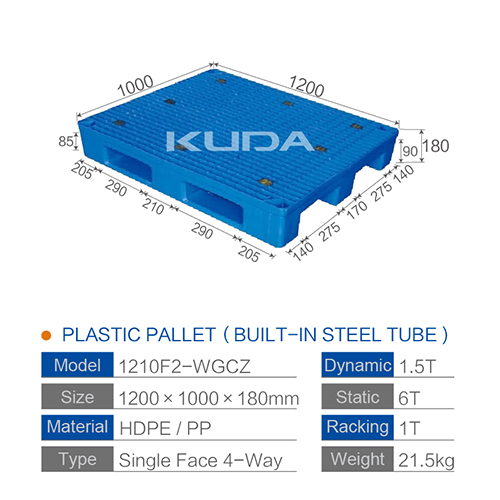 1210F2-WGCZ PLASTIC PALLT(BUILT-IN STEEL TUBE)