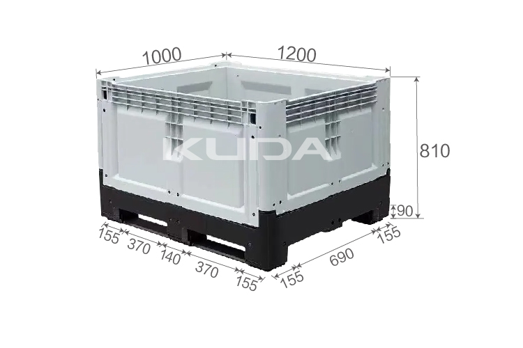 1210F3-COLLAPSIBLE PLASTIC PALLET BOX