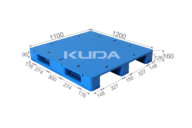 1211C-PBCZ PLASTIC PALLET(BUILT-IN STEEL TUBE)