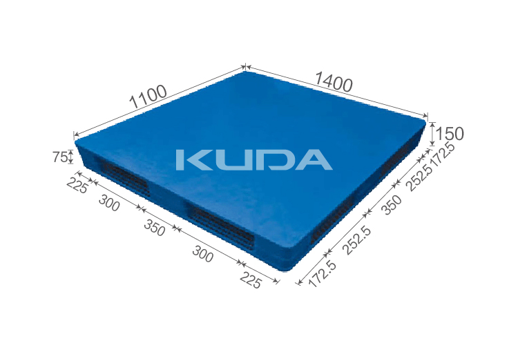 1411B-PBSM PLASTIC PALLET（BUILT-IN STEEL TUBE）