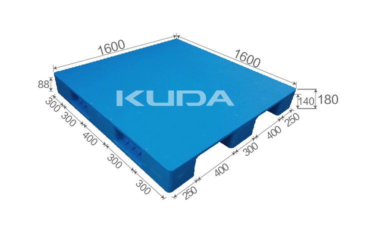 1616A2-PBCZ PLASTIC PALLET(BUILT-IN STEEL TUBE)