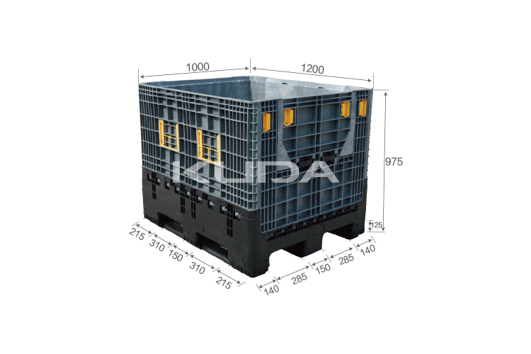 1210B-COLLAPSIBLE PLASTIC PALLET BOX