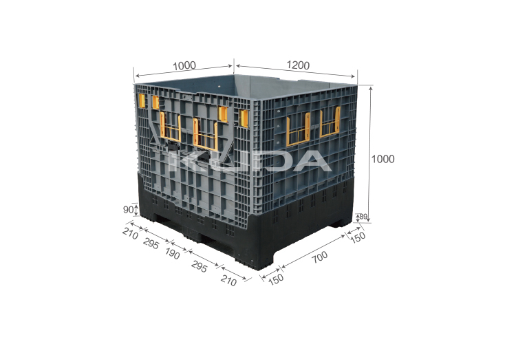 1210D Collapsible Plastic Pallet Box