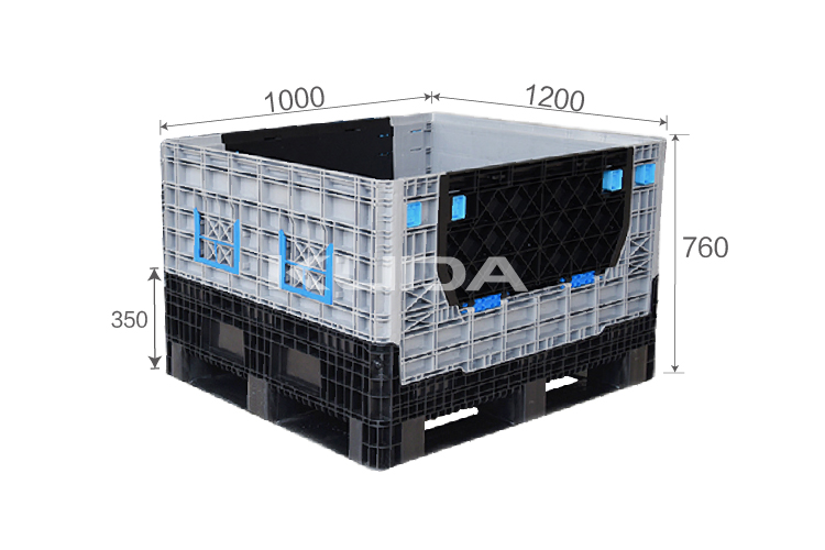 1210J-COLLAPSIBLE PLASTIC PALLET BOX