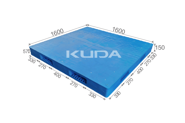 1616B-PBSM PLASTIC PALLET（BUILT-IN STEEL TUBE）