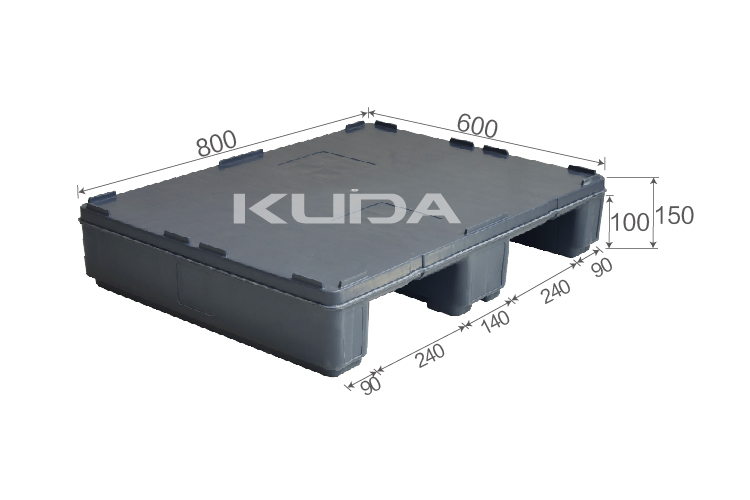 0806C-PBCZ PLASTIC PALLET(BUILT-IN STEEL TUBE)