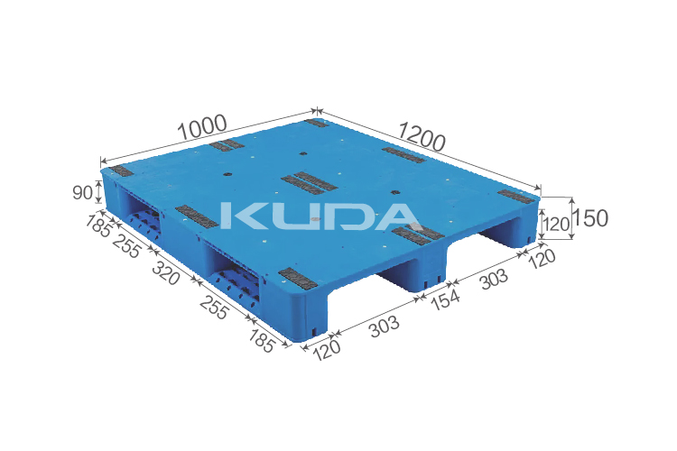 1210V-PBCZ PLASTIC PALLET(BUILT-IN STEEL TUBE)