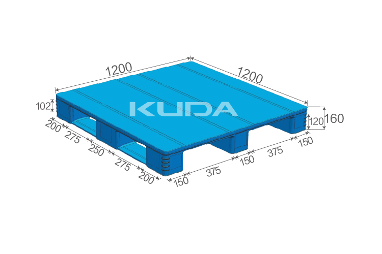 1212L-PBCZ PLASTIC PALLET(BUILT-IN STEEL TUBE)