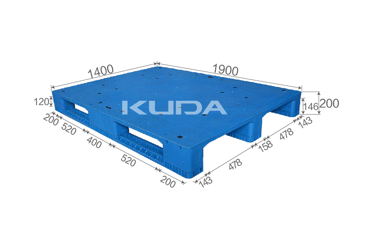 1914A-PBCZ PLASTIC PALLET(BUILT-IN STEEL TUBE)