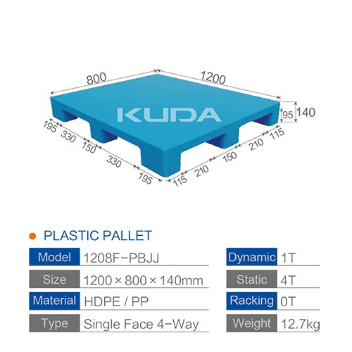 1208F-PBJJ PLASTIC PALLET