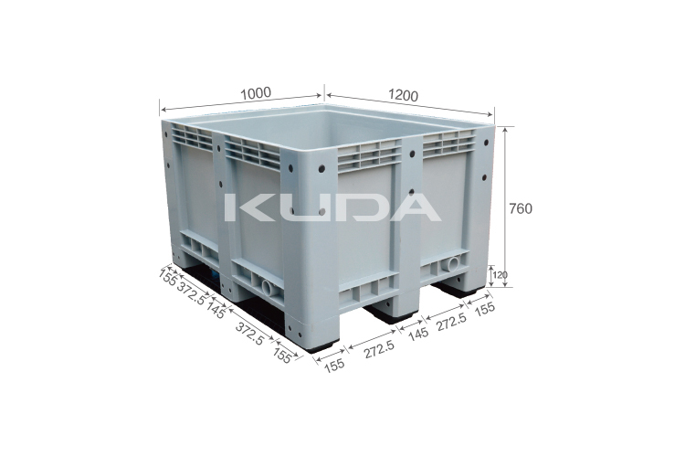 1210A-FBKBX COLLAPSIBLE PLASTIC PALLET BOX