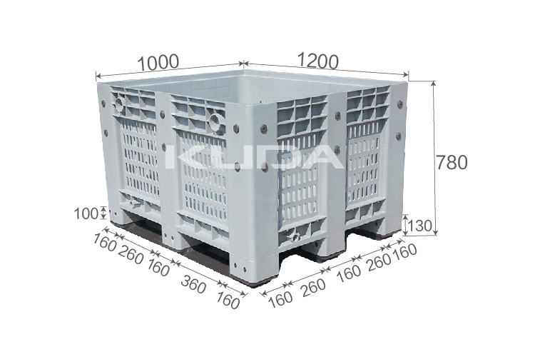 1210B-WGKBX COLLAPSIBLE PLASTIC PALLET BOX