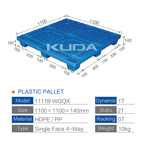 1111B WGQX PLASTIC PALLET