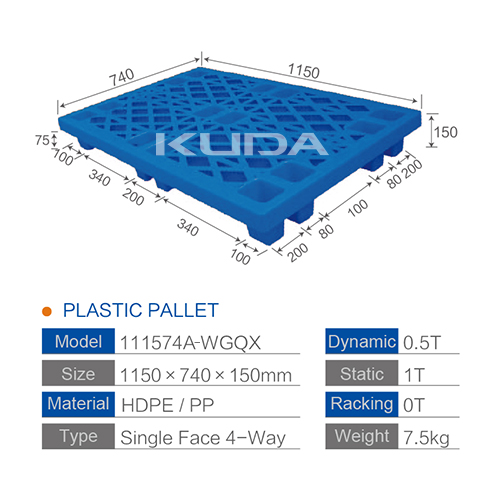 11574A WGQX PLASTIC PALLET