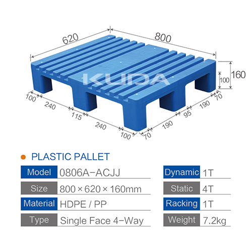 0806A-ACJJ PLASTIC PALLET