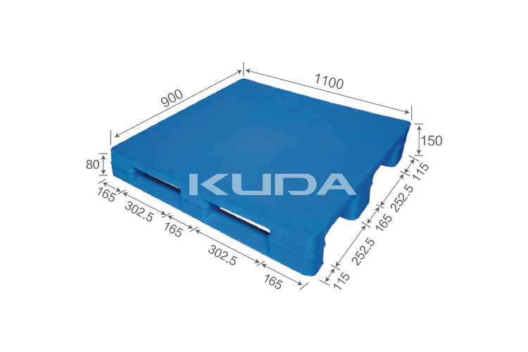 1109A-PBCZ PLASTIC PALLET（BUILT-IN STEEL TUBE）