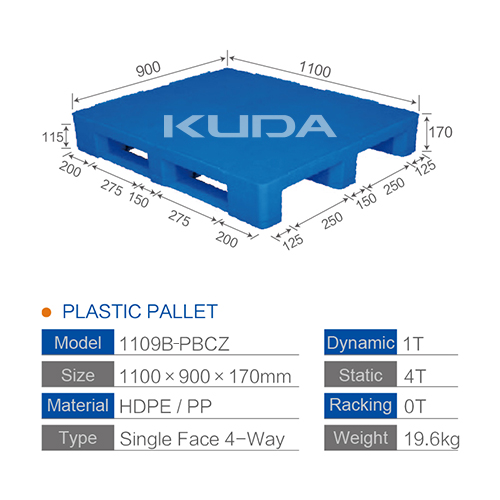 1109B-PBCZ PLASTIC PALLET