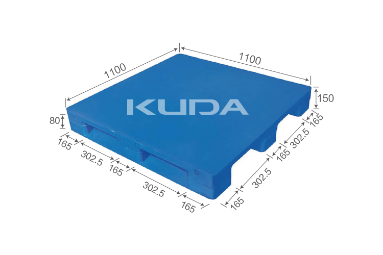 1111D-PBCZ PLASTIC PALLET（BUILT-IN STEEL TUBE）