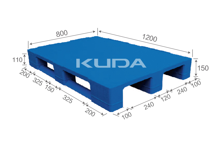 1208C-PBCZ PLASTIC PALLET（BUILT-IN STEEL TUBE）