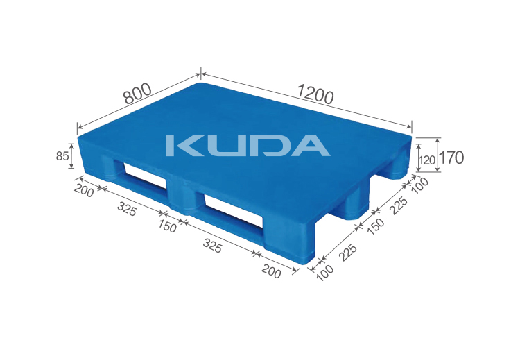 1208E-PBCZ PLASTIC PALLET（BUILT-IN STEEL PIPE）