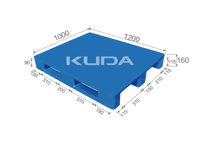 1210G-PBCZ PLASTIC PALLET（BUILT-IN STEEL PIPE）