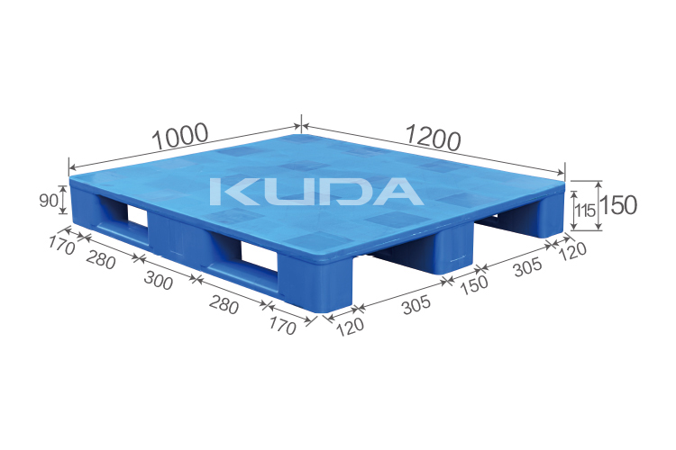 1210J-PBCZ PLASTIC PALLET（BUILT-IN STEEL PIPE）