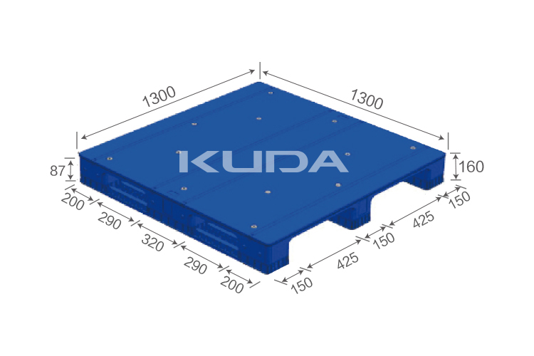 1313B-PBCZ PLASTIC PALLET（BUILT-IN STEEL TUBE）