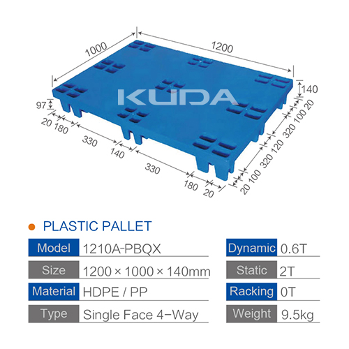 1210A-PBQX PLASTIC PALLET