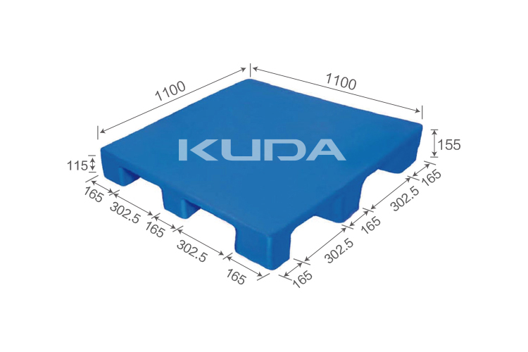 1111C-PBJJ PLASTIC PALLET（BUILT-IN STEEL TUBE）