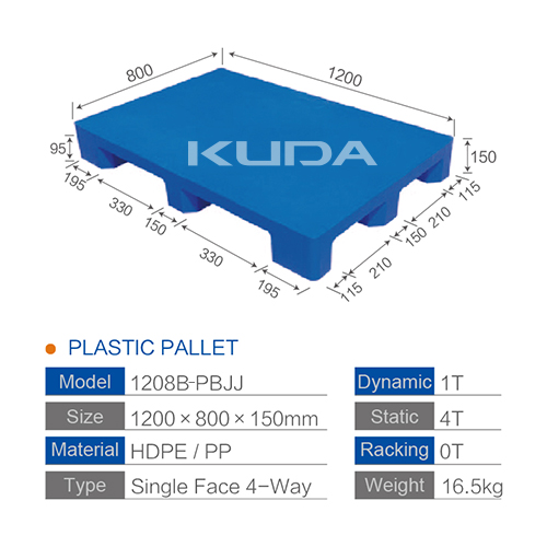 1208B-PBJJ PLASTIC PALLET