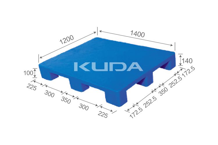 1412A-PBJJ PLASTIC PALLET（BUILT-IN STEEL TUBE）