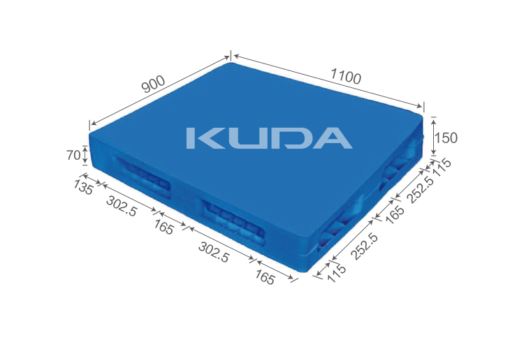 1109A-PBSM PLASTIC PALLET（BUILT-IN STEEL TUBE）