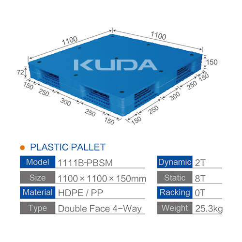 1111B-PBSM PLASTIC PALLET