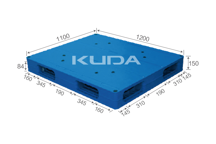 1211A-PBSM PLASTIC PALLET（BUILT-IN STEEL TUBE）