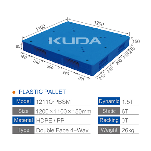 1211C-PBSM PLASTIC PALLET