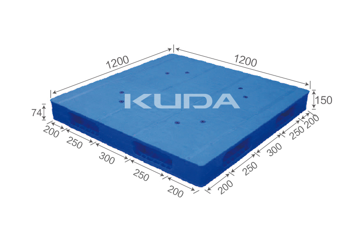 1212A-PBSM PLASTIC PALLET（BUILT-IN STEEL TUBE）