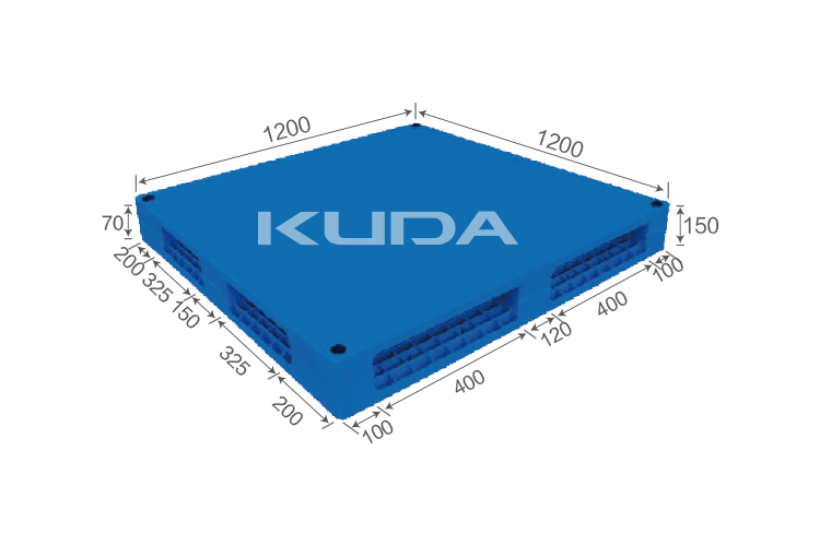 1212B-PBSM PLASTIC PALLET（BUILT-IN STEEL TUBE）