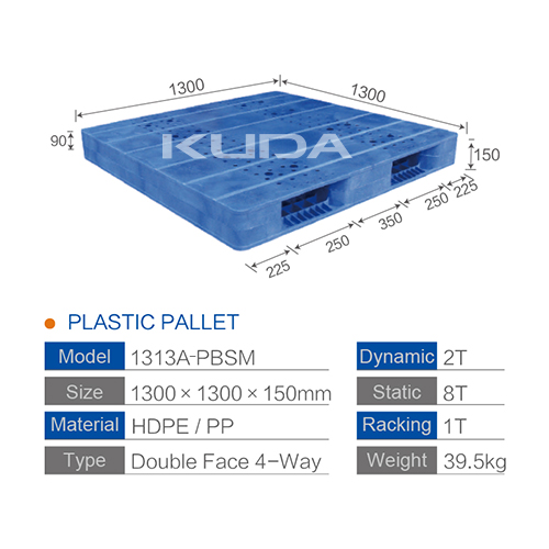 1313A-PBSM PLASTIC PALLET（BUILT-IN STEEL TUBE）