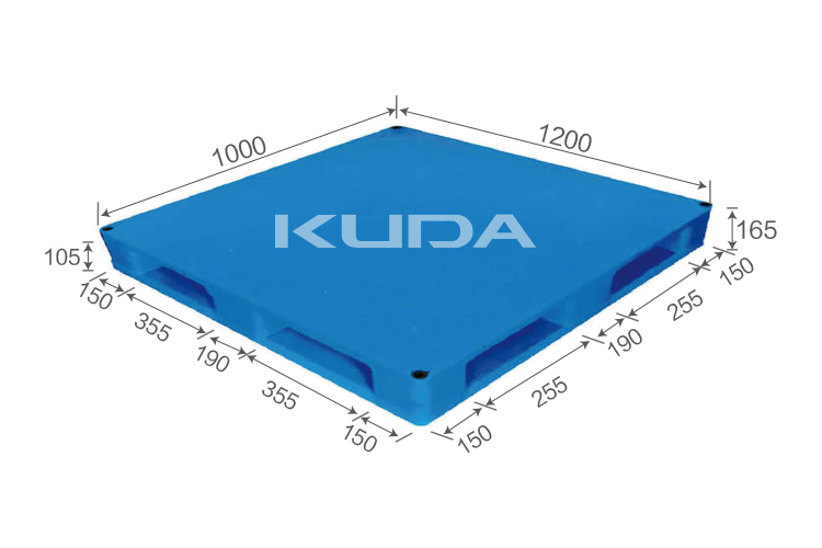 1210B-PBTZ PLASTIC PALLET（BUILT-IN STEEL TUBE）