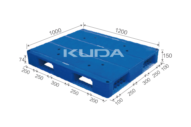 1210C-PBTZ PLASTIC PALLET（BUILT-IN STEEL TUBE）