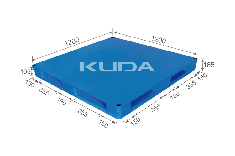 1212A-PBTZ PLASTIC PALLET（BUILT-IN STEEL TUBE）