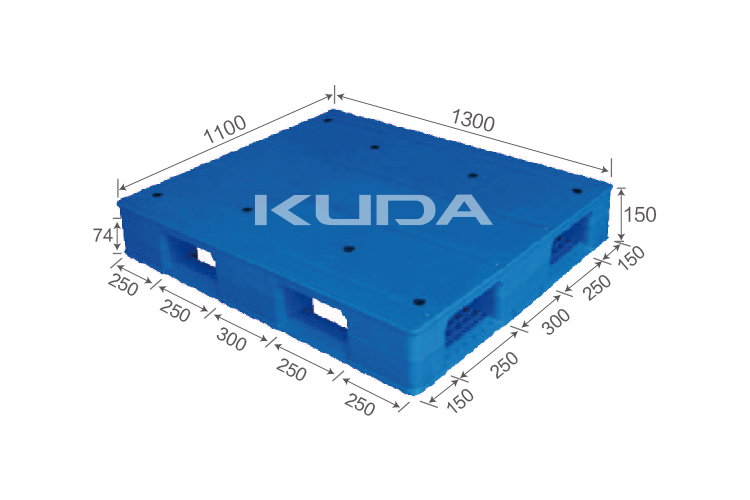 1311A-PBTZ PLASTIC PALLET（BUILT-IN STEEL TUBE）