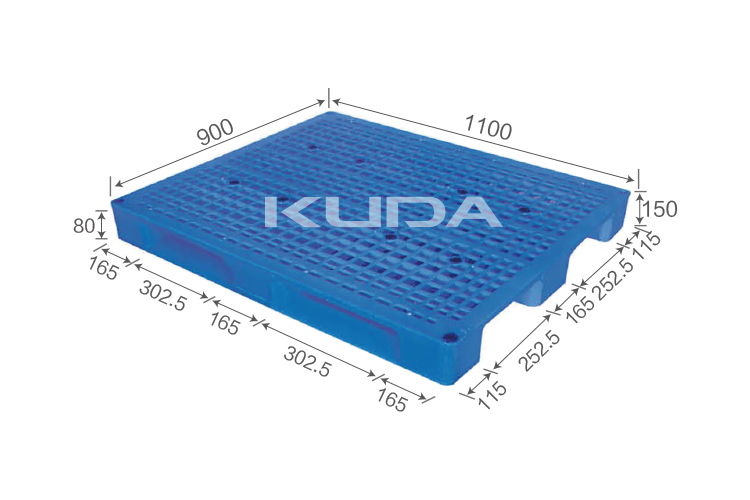 1109A-WGCZ PLASTIC PALLET（BUILT-IN STEEL TUBE）