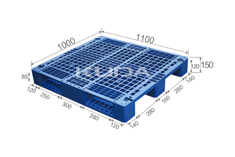 1110B-WGCZ PLASTIC PALLET(BUILT-IN STEEL TUBE)